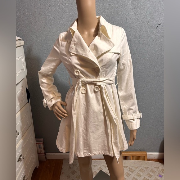 NWOT Better Be double breasted trench coat size small - Picture 4 of 7